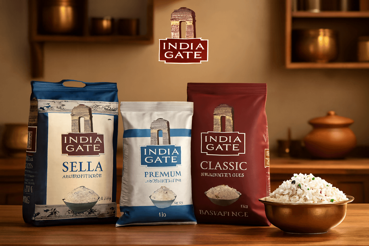 INDIA GATE brand catalog banner